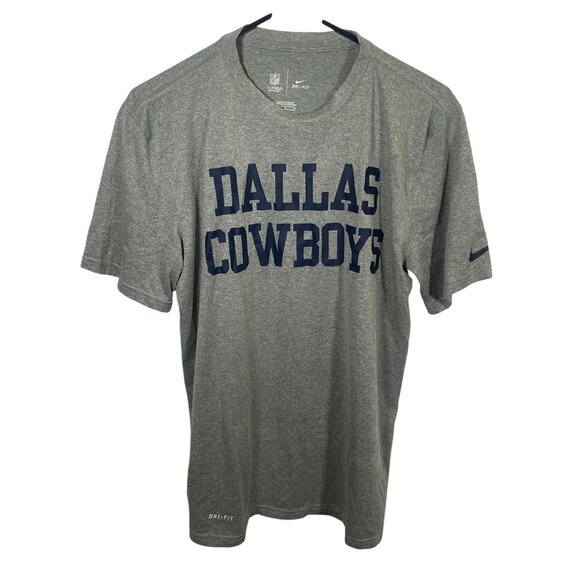 Nike Dallas Cowboys On Field T Shirt Mens Medium Gray NFL SS Football - Picture 1 of 7